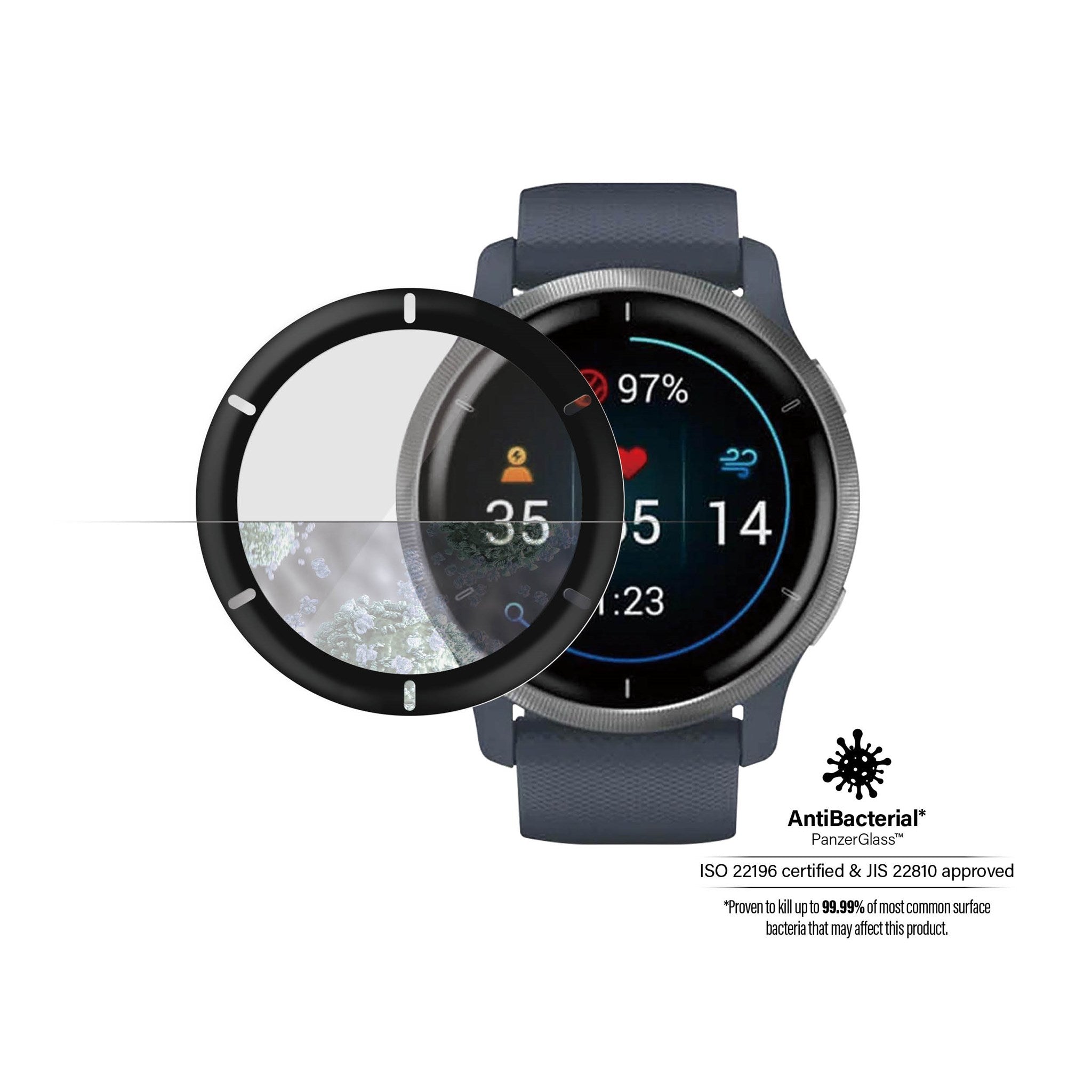 PanzerGlass® Skærmbeskyttelse Garmin Venu 2 | Vivoactive 4